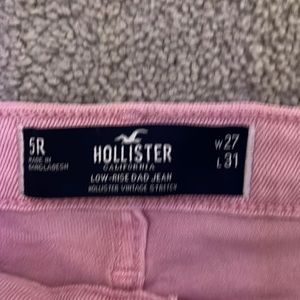 Hollister Low-Rise Y2K Pink Dad Jeans size 5 (27)